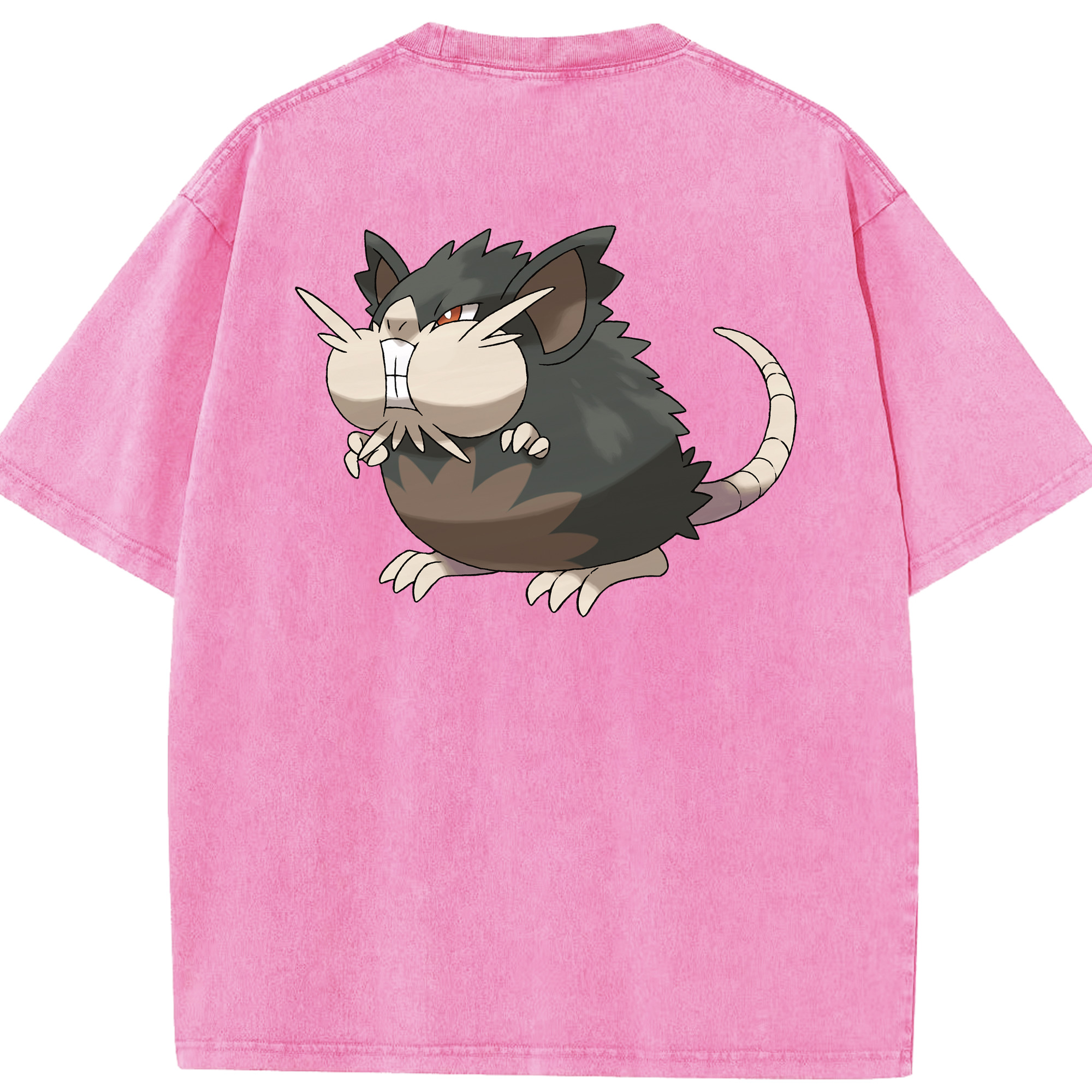 （画像用） ポケットモンスター Pokémon 綿100% ヴィンテージ風 半袖Tシャツ（背面プリント）